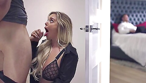 A Girl With Big Milkings Is Cheating On A Guy With His Step brother